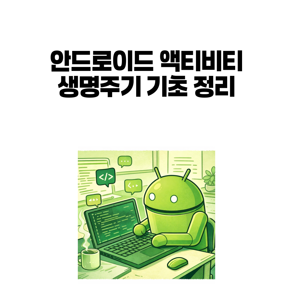 안드로이드 액티비티 생명주기 기초 정리 대표 이미지