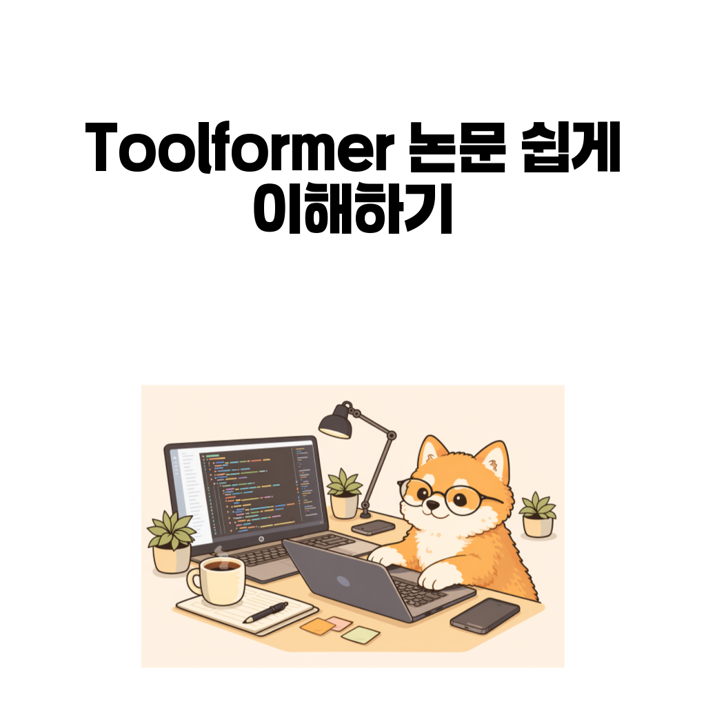 Toolformer 논문 핵심인 도구 사용 판단을 설명하는 대표 이미지