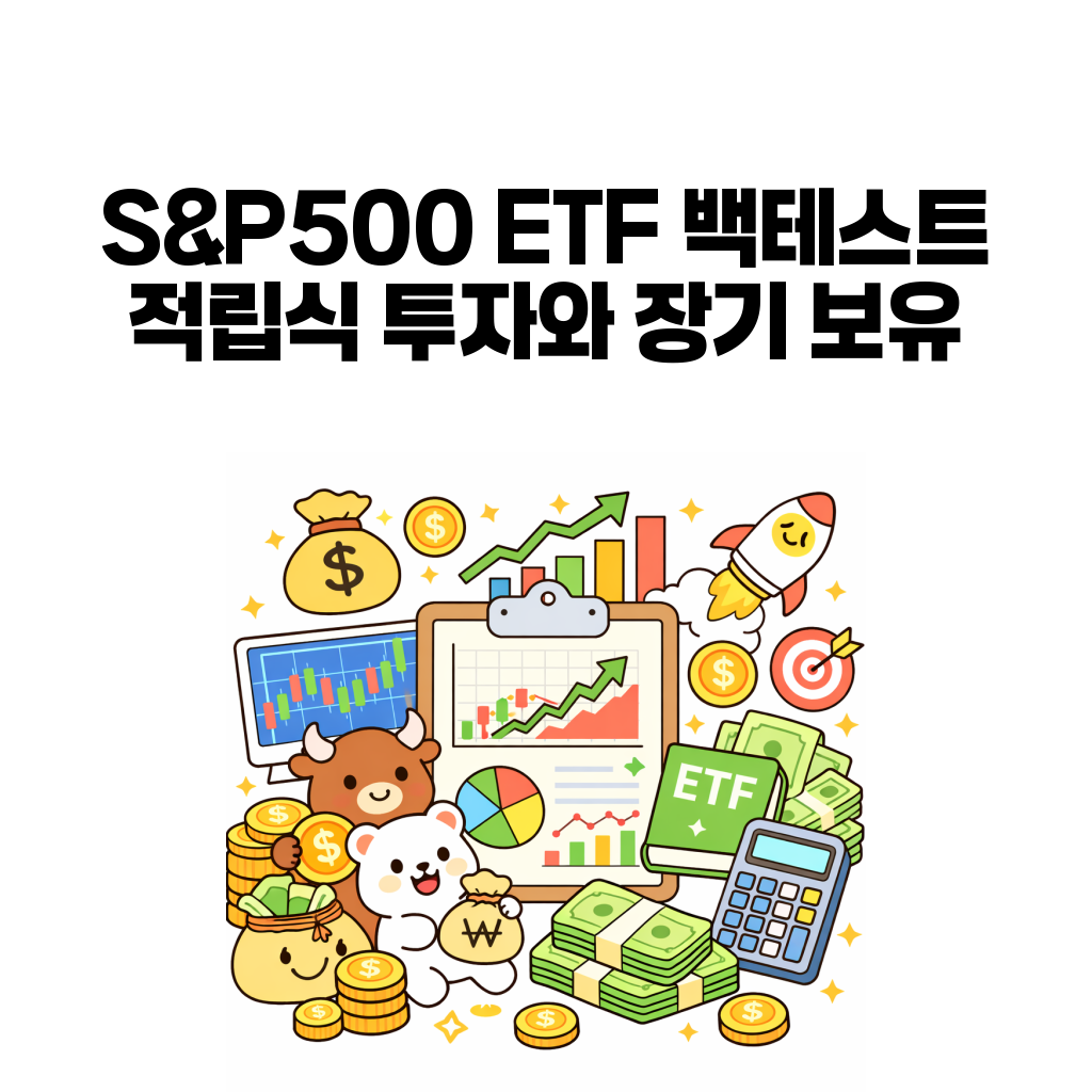 S&P500 ETF 백테스트와 일시투자, 적립식 비교를 설명하는 대표 이미지