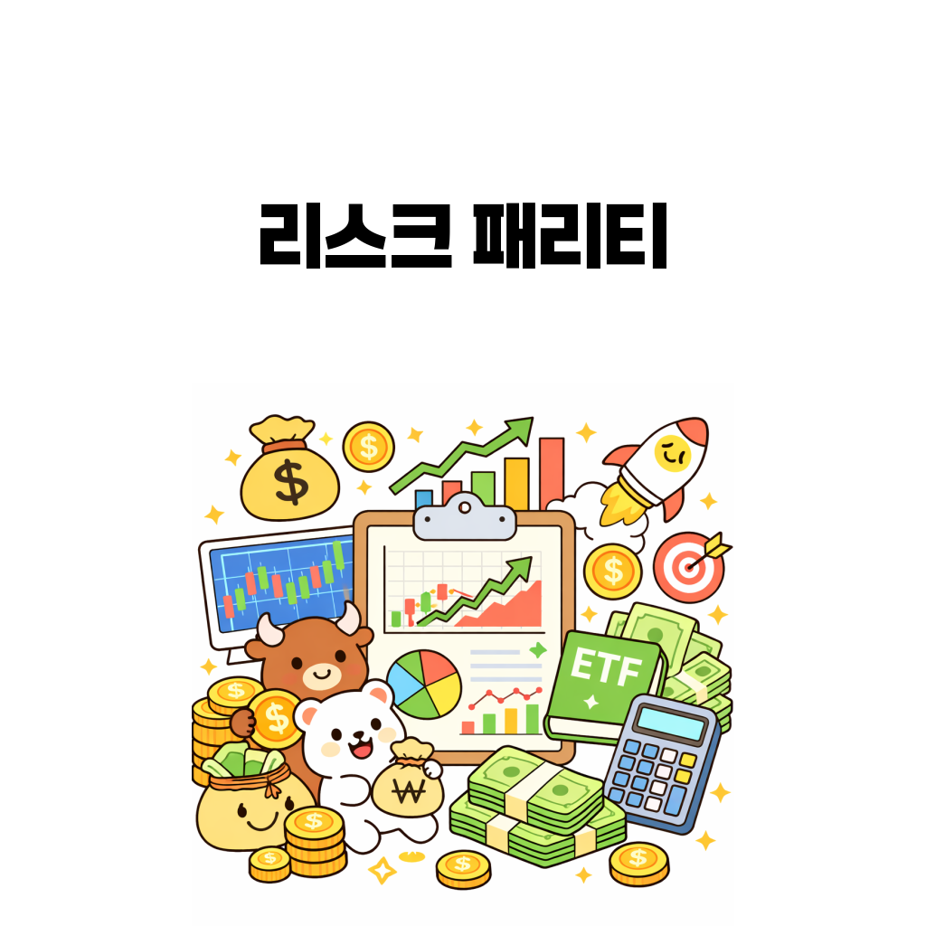 리스크 패리티와 위험 기여 개념을 설명하는 대표 이미지