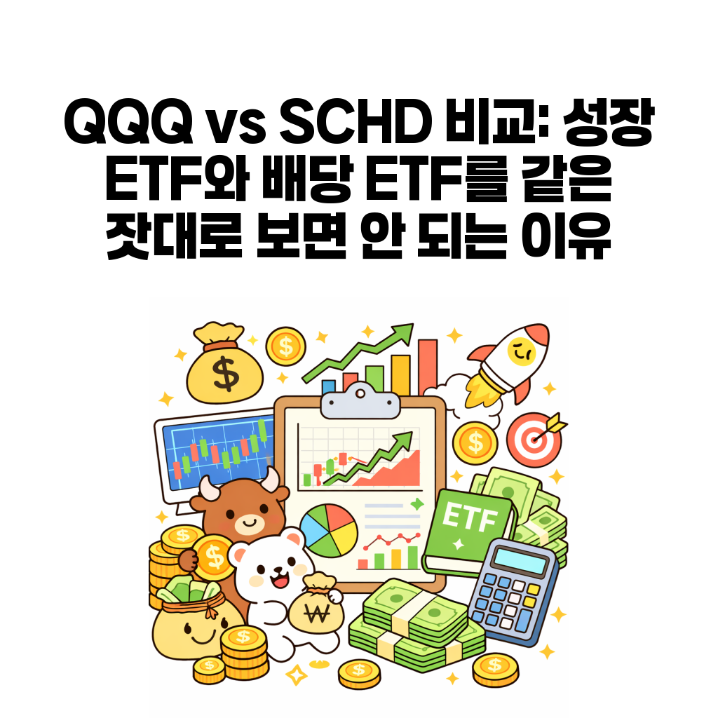 QQQ vs SCHD 비교를 설명하는 대표 이미지