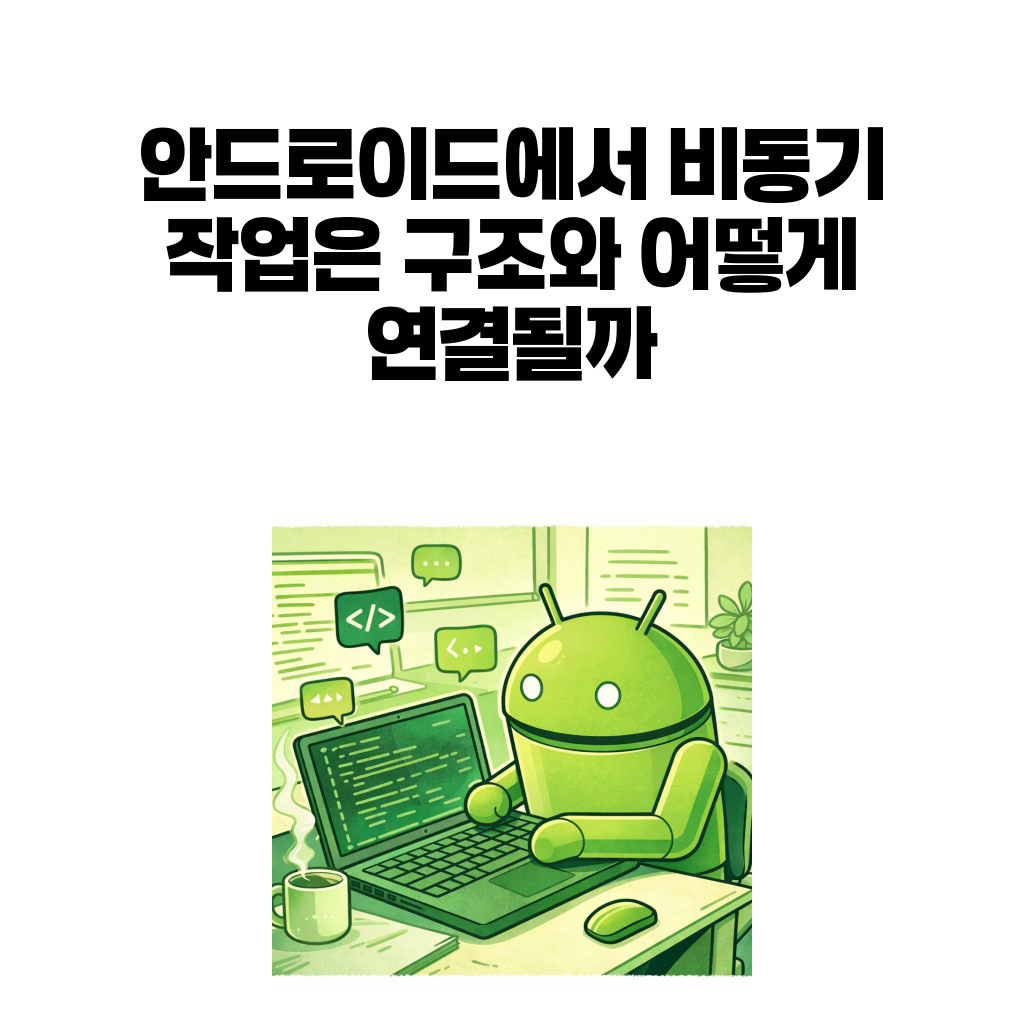 안드로이드 로봇 베이스 썸네일로 만든 안드로이드 앱 구조 입문 시리즈 6편 대표 이미지