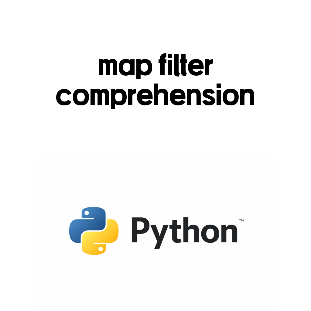 파이썬 map과 filter, list comprehension 차이를 비교하는 대표 이미지