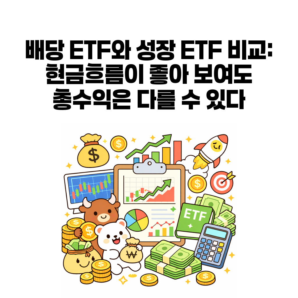 배당 ETF와 성장 ETF 비교 대표 이미지