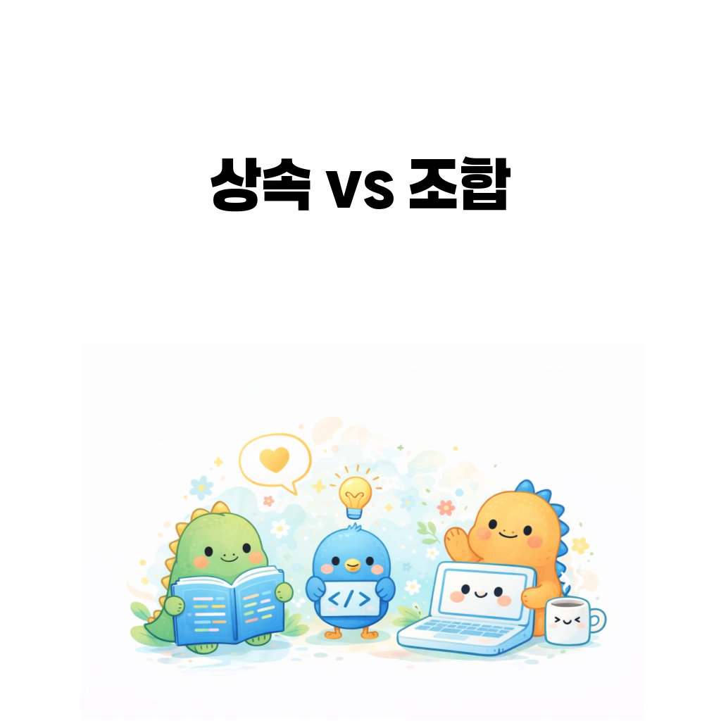 상속보다 조합이 더 나은 순간을 객체지향 설계 기준으로 설명하는 대표 이미지