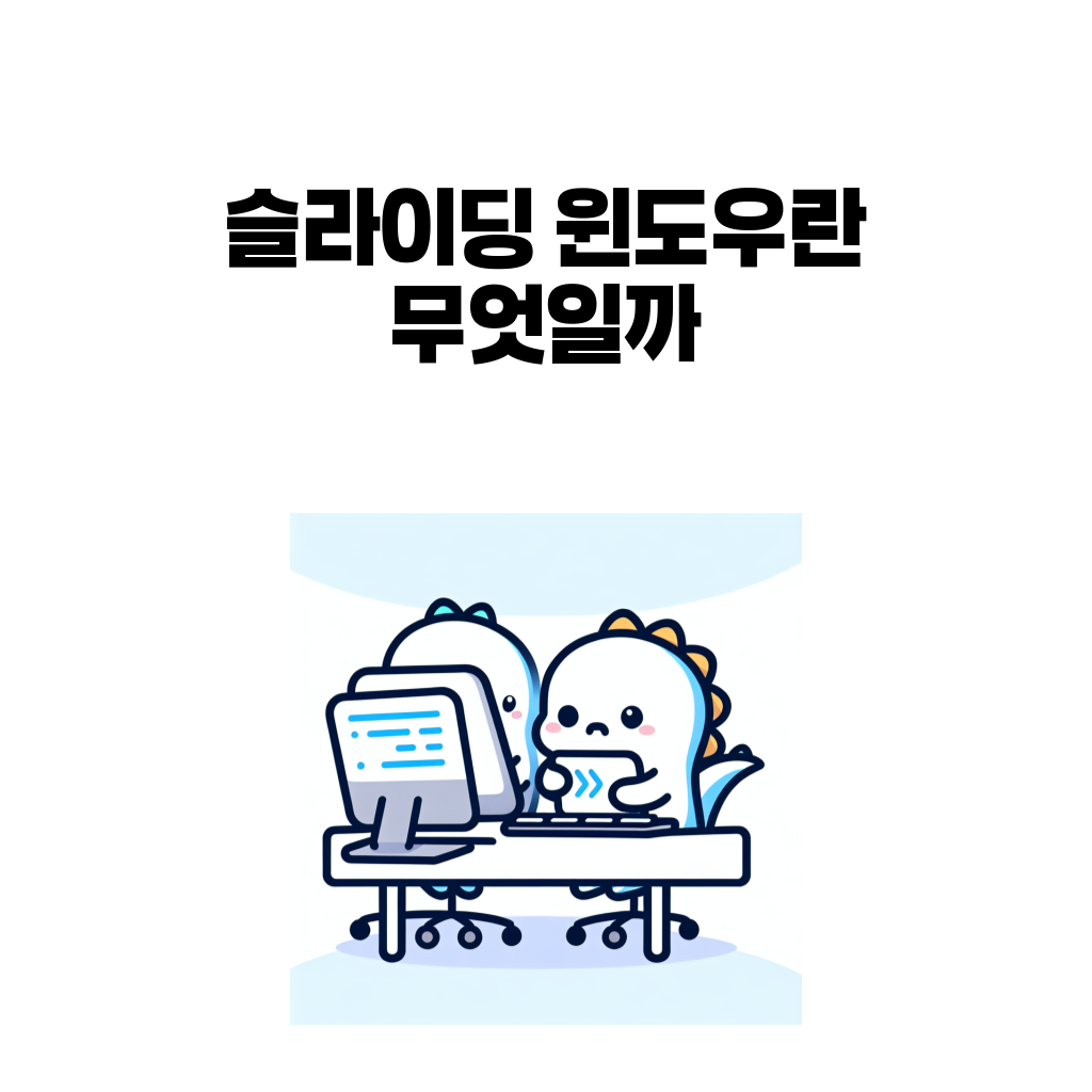 슬라이딩 윈도우란 무엇일까 대표 이미지