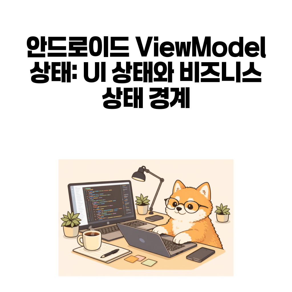 안드로이드 ViewModel 상태 경계를 설명하는 대표 이미지