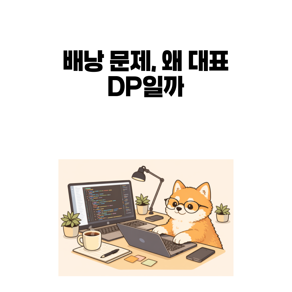 배낭 문제 대표 DP 예제 대표 이미지