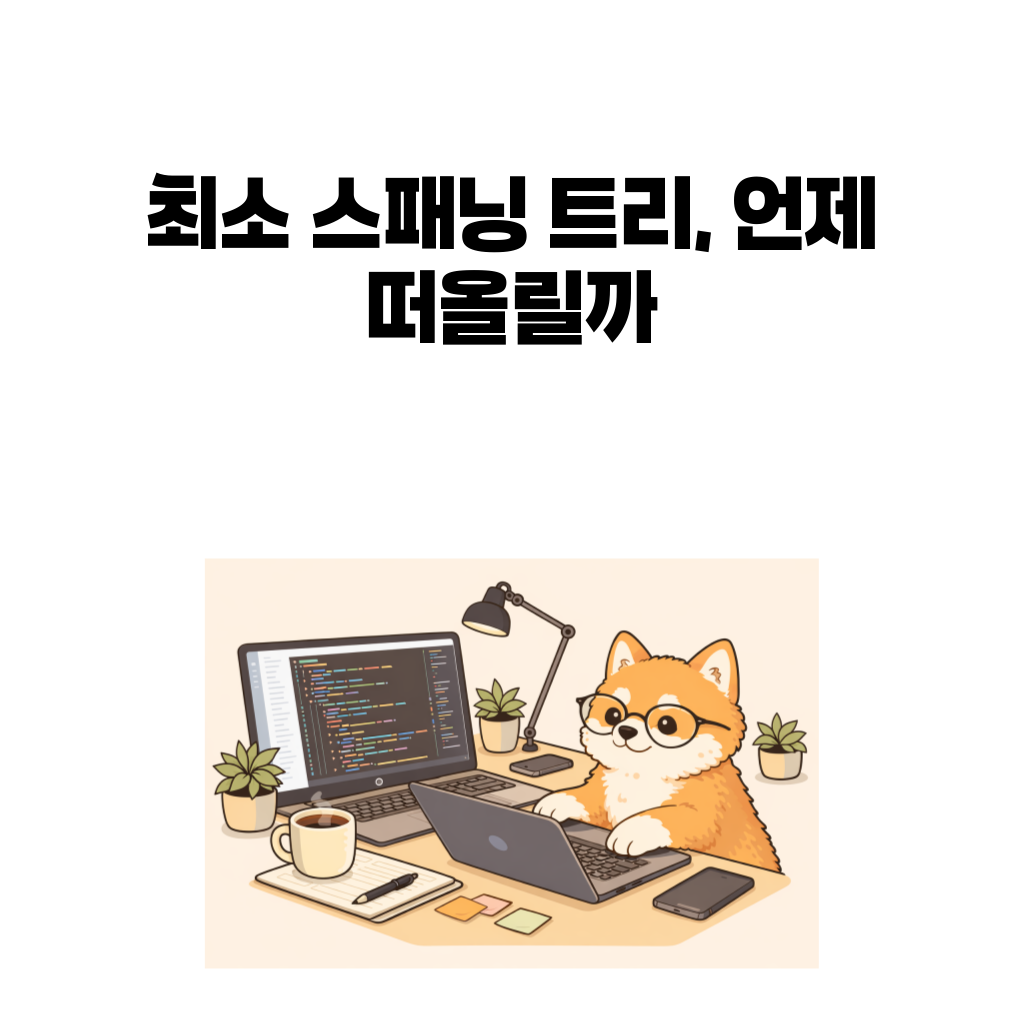 최소 스패닝 트리, 언제 떠올릴까 최소 스패닝 트리, 언제 떠올릴까