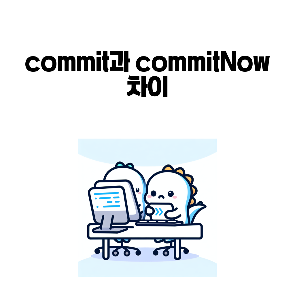 FragmentTransaction commit과 commitNow 차이를 설명하는 안드로이드 대표 이미지