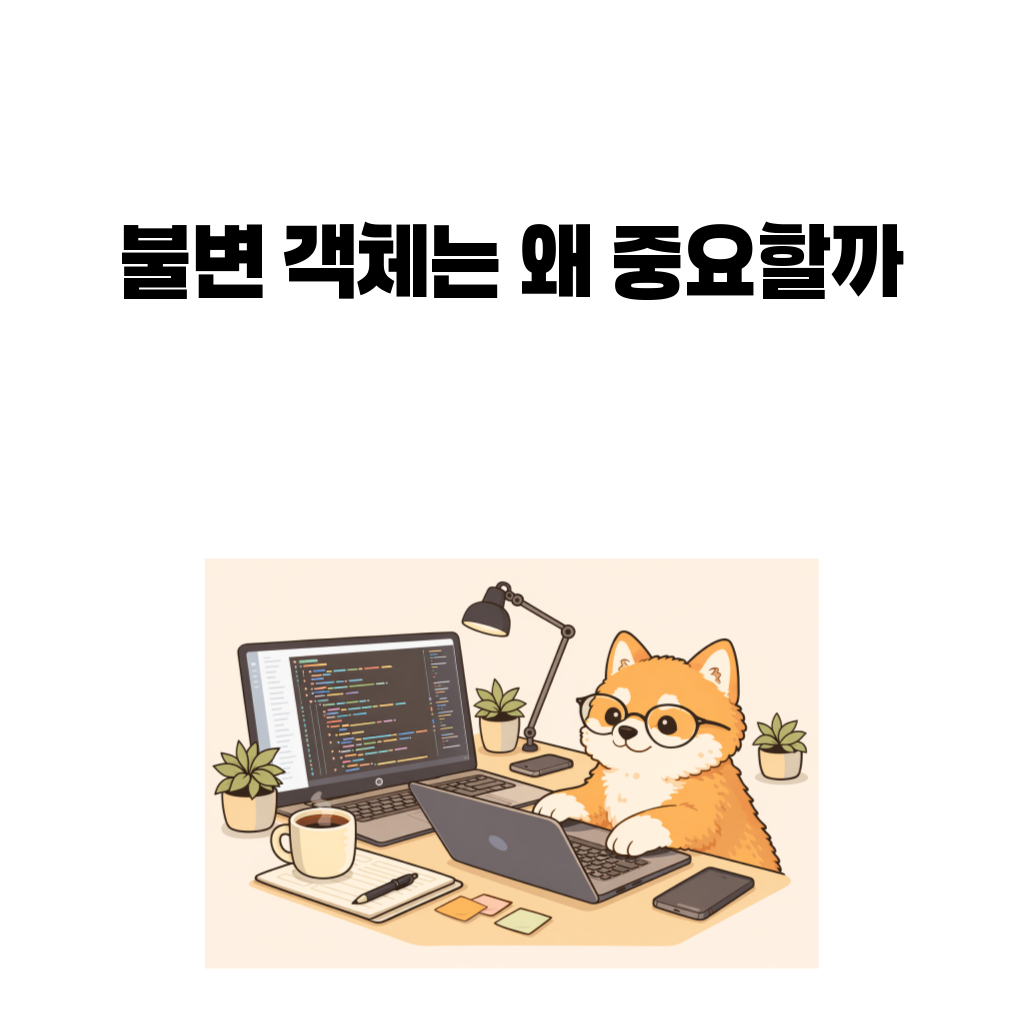 불변 객체의 중요성을 설명하는 대표 이미지