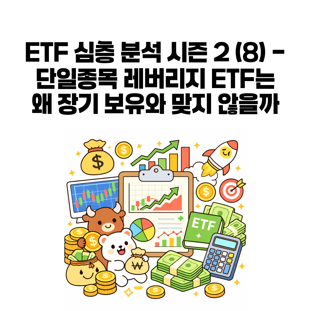 단일종목 레버리지 ETF 장기 보유 위험 대표 이미지