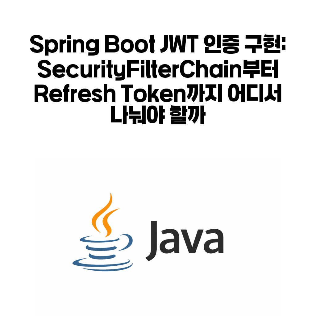 Spring Boot JWT 글 대표 이미지