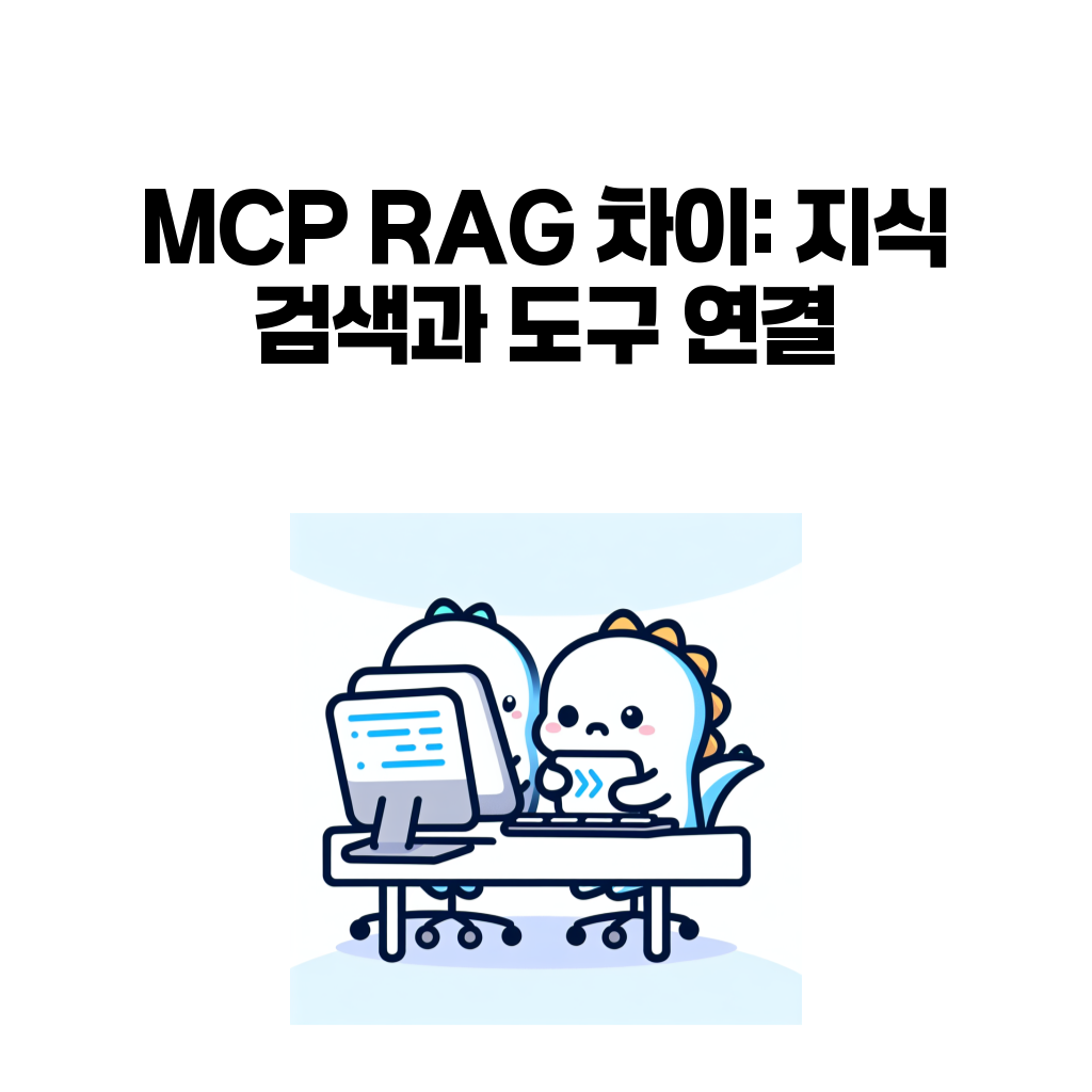 MCP RAG 차이: 지식 검색과 도구 연결 MCP RAG 차이: 지식 검색과 도구 연결