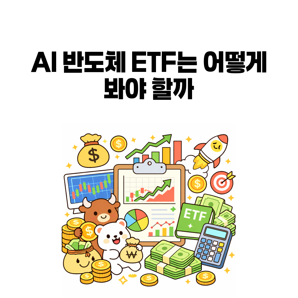 AI 반도체 ETF SOXX SMH 메모리 반도체 ETF 차이를 설명하는 대표 이미지