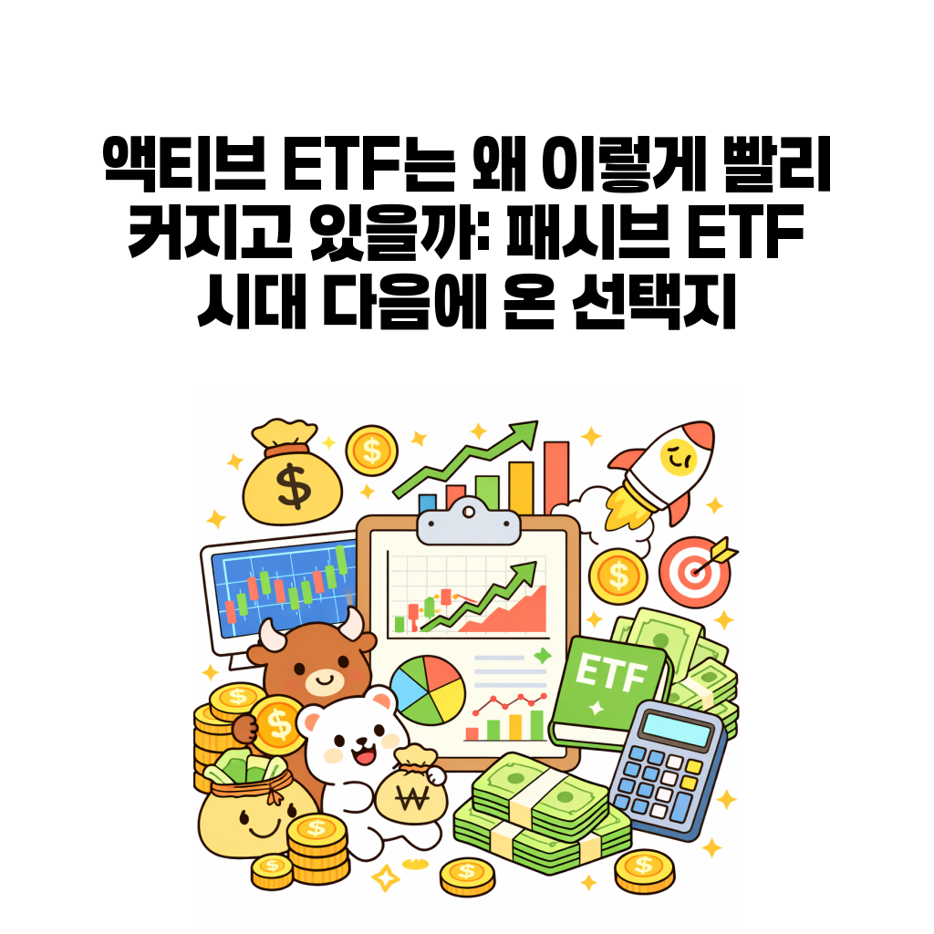 액티브 ETF는 왜 이렇게 빨리 커지고 있을까: 패시브 ETF 시대 다음에 온 선택지 액티브 ETF는 왜 이렇게 빨리 커지고 있을까: 패시브 ETF 시대 다음에 온 선택지