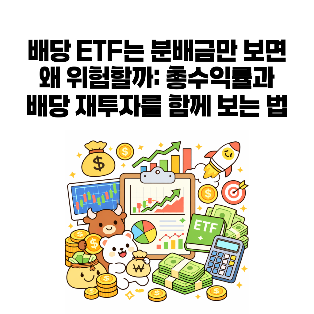 배당 ETF는 분배금만 보면 왜 위험할까: 총수익률과 배당 재투자를 함께 보는 법 배당 ETF는 분배금만 보면 왜 위험할까: 총수익률과 배당 재투자를 함께 보는 법