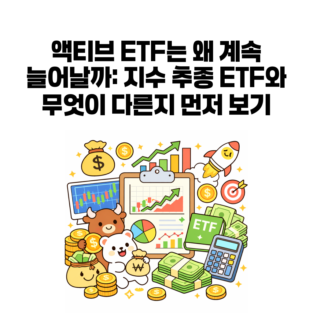 액티브 ETF는 왜 계속 늘어날까: 지수 추종 ETF와 무엇이 다른지 먼저 보기 액티브 ETF는 왜 계속 늘어날까: 지수 추종 ETF와 무엇이 다른지 먼저 보기