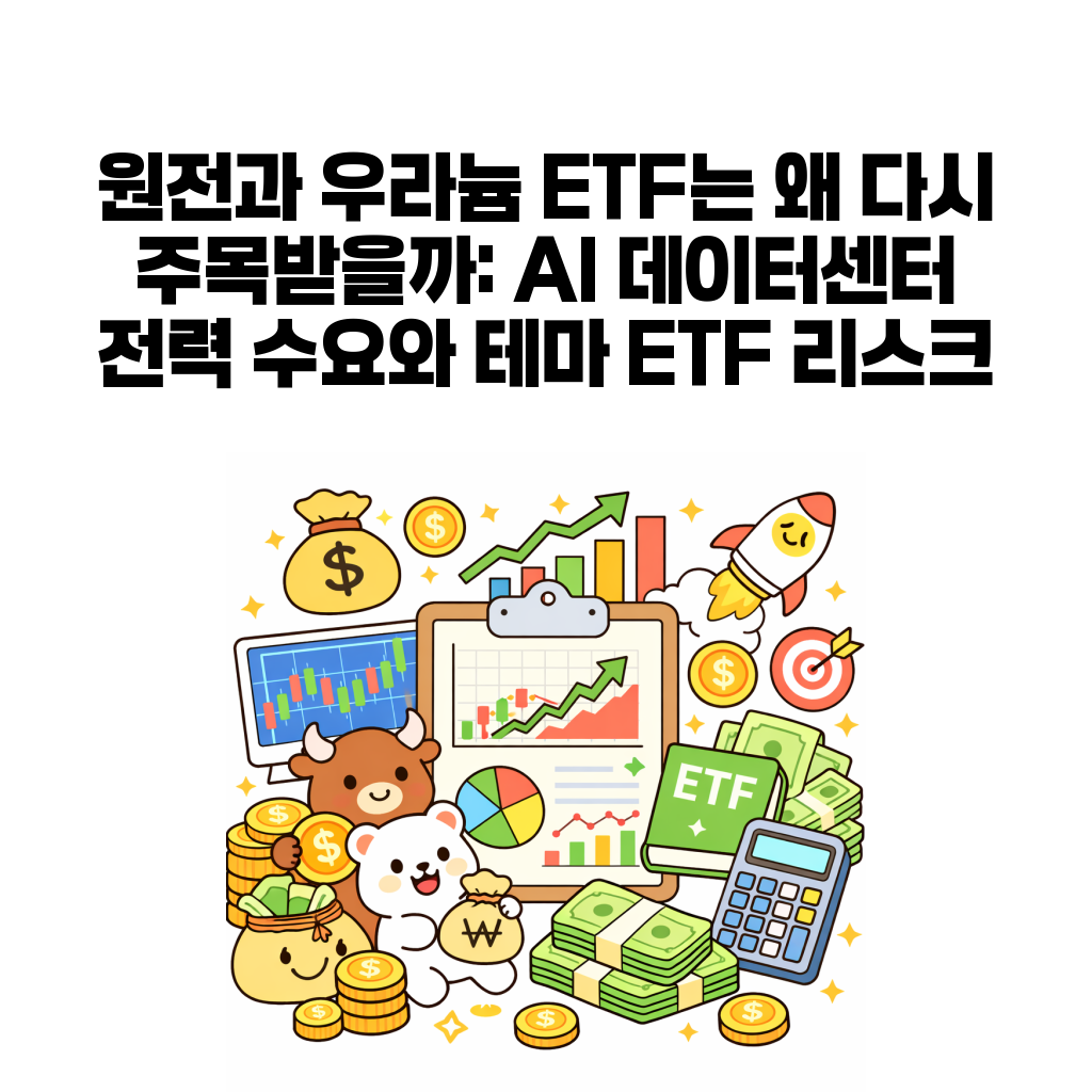 원전과 우라늄 ETF는 왜 다시 주목받을까: AI 데이터센터 전력 수요와 테마 ETF 리스크 원전과 우라늄 ETF는 왜 다시 주목받을까: AI 데이터센터 전력 수요와 테마 ETF 리스크